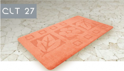 Kúpelňová a WC predložka lososová